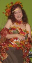 Arlene in costume as Autumn