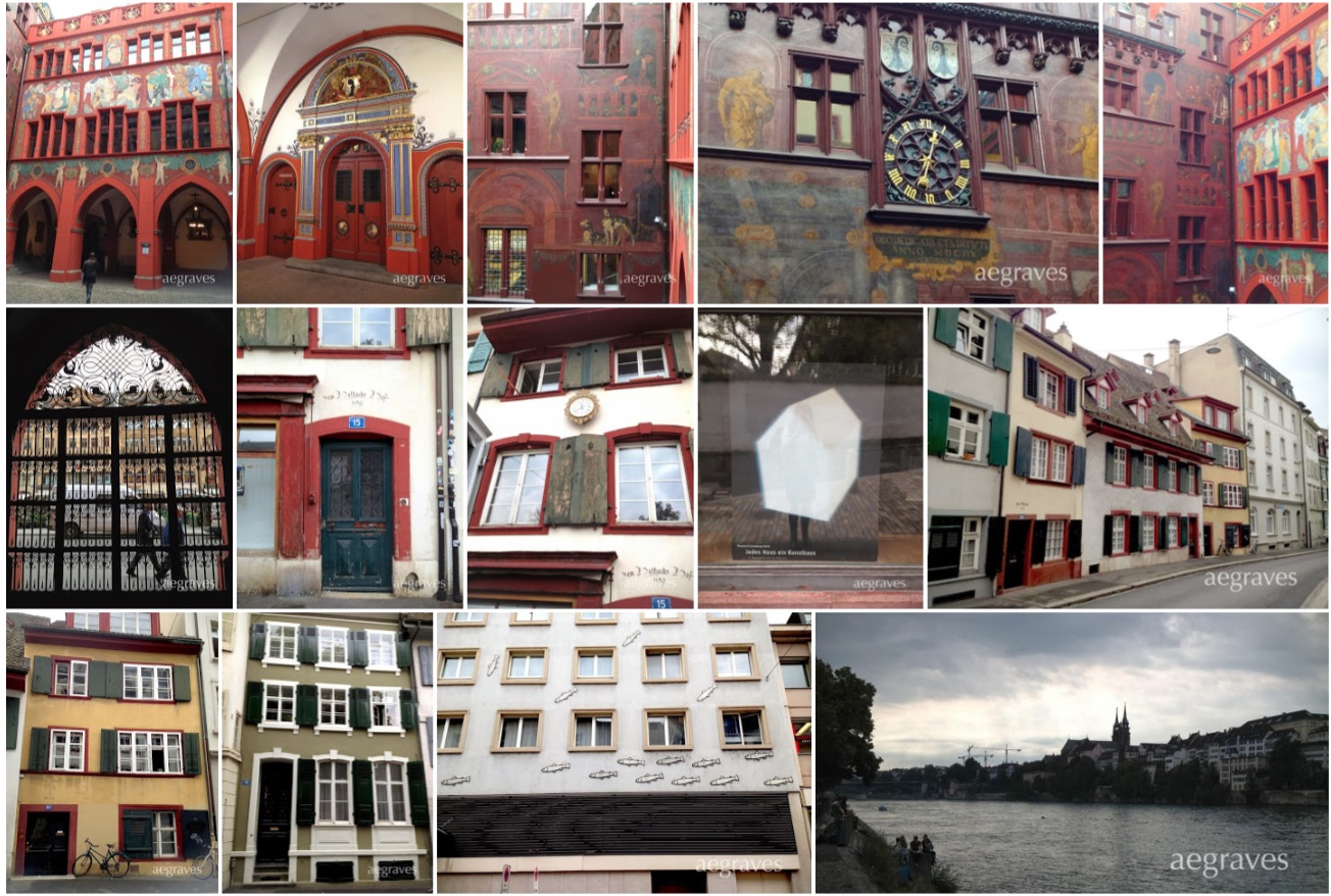 photo collage of scenes from Basel, Switzerland by A.E. Graves