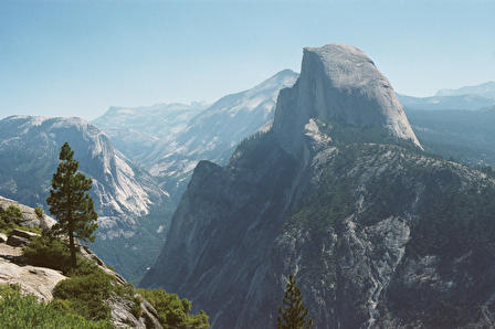 Half Dome in the morning from Glacier Point