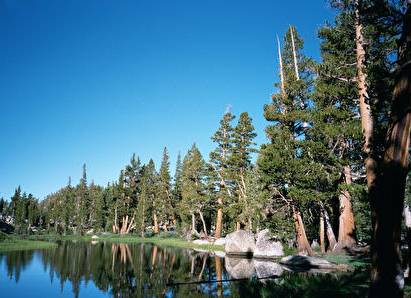 A small mountain lake