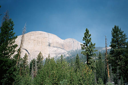 Half Dome's rear half